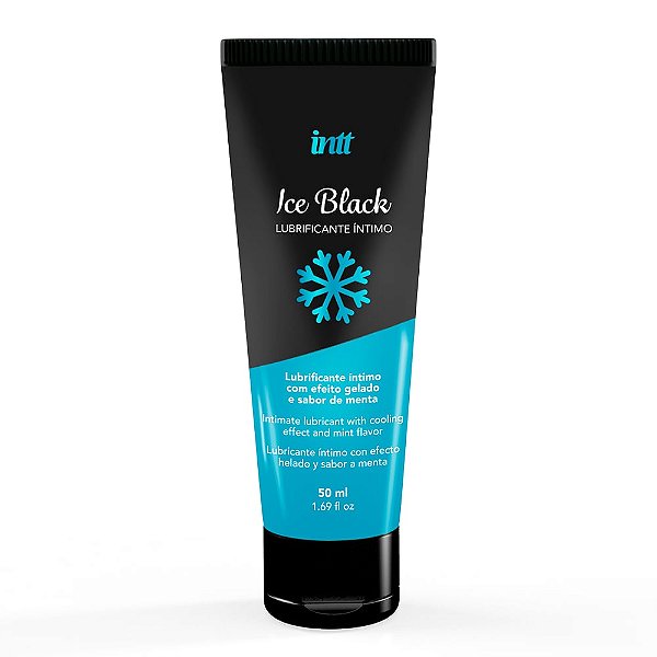 Lubrificante íntimo Beijável Com Efeito Gelado 50 Ml Ice Black Intt