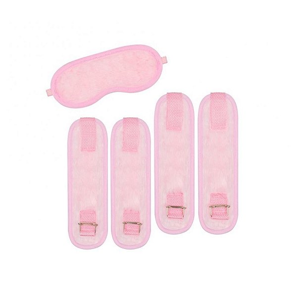 Kit Bondage Em Pelúcia La Pimienta - Rosa