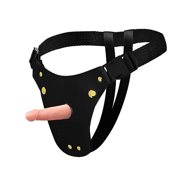 Cinta Strap-on Ativa Com Prótese Realística Soulsex - Bege