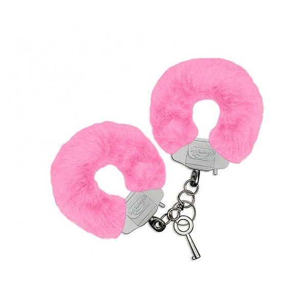 Algema Em Metal Com Pelúcia La Pimienta - Rosa