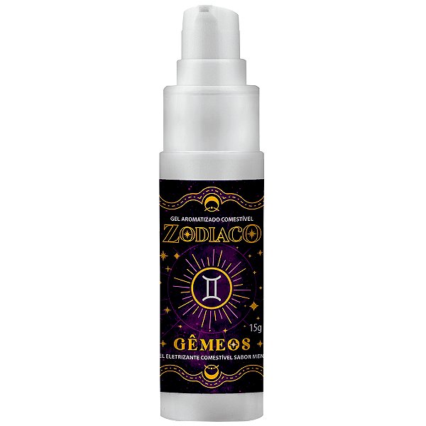 Gêmeos Gel Eletrizante Comestível 15g Linha Zodíaco Pepper Blend