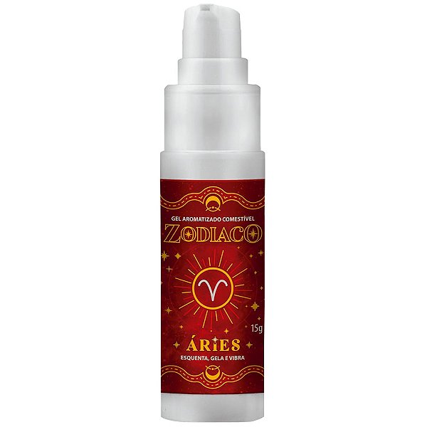 áries Gel Sensorial Beijável 15g Linha Zodíaco Pepper Blend