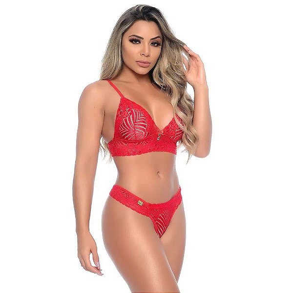 Conjunto Com Calcinha Bandida Patitex