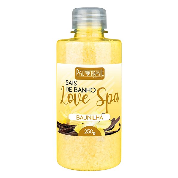 Love Spa 250g Sais De Banho Com Fragrância Afrodisíaca Pau Brasil - Baunilha