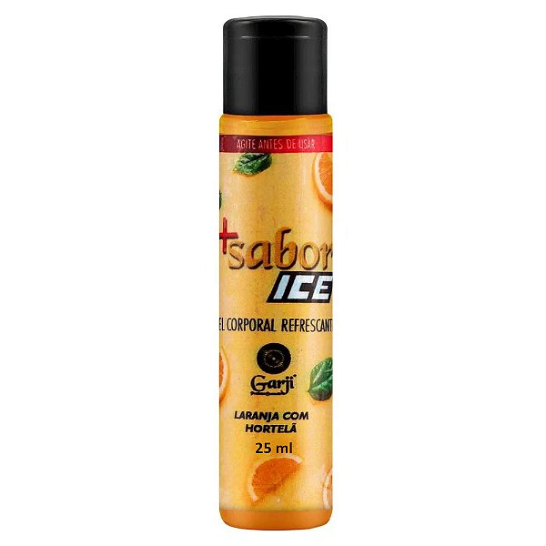 + Sabor Ice Gel Corporal Refrescante 25ml Garji - Laranja Com Hortelã