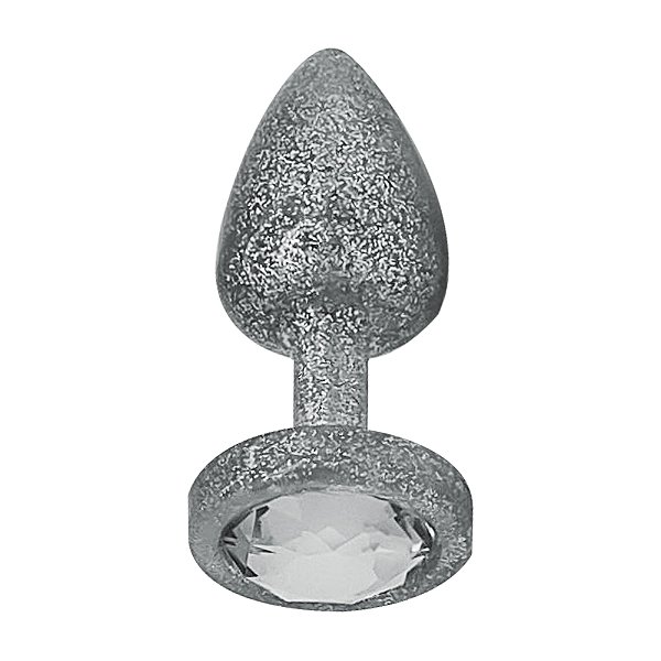 Plug Anal M Em Abs Com Glitter Linha Less Hard - Cromado