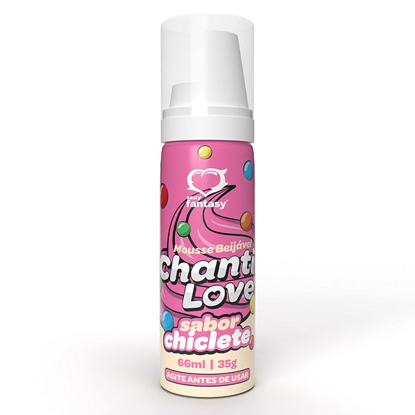 Chanti Love Mousse Corporal Beijável 66ml/25g Sexy Fantasy - Chiclete
