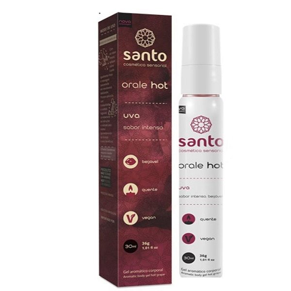 Orale Hot Gel Aromatizante 30ml Santo - Uva