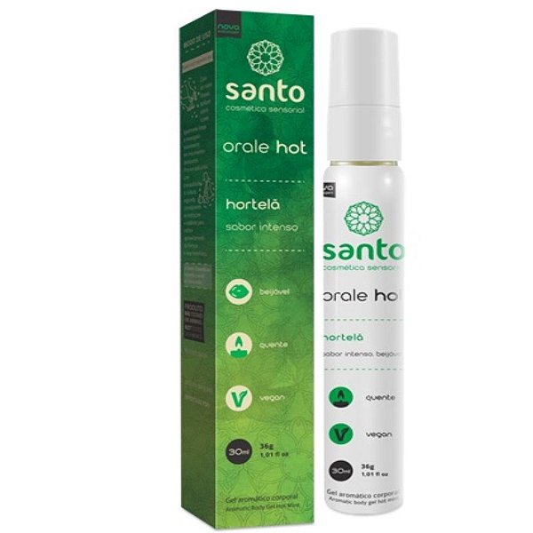 Orale Hot Gel Aromatizante 30ml Santo - Hortelã