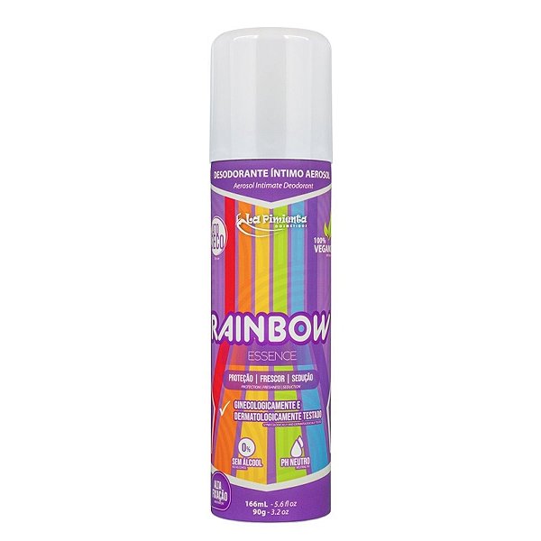 Desodorante íntimo Rainbow Diversidade 90g Linha Essence La Pimienta