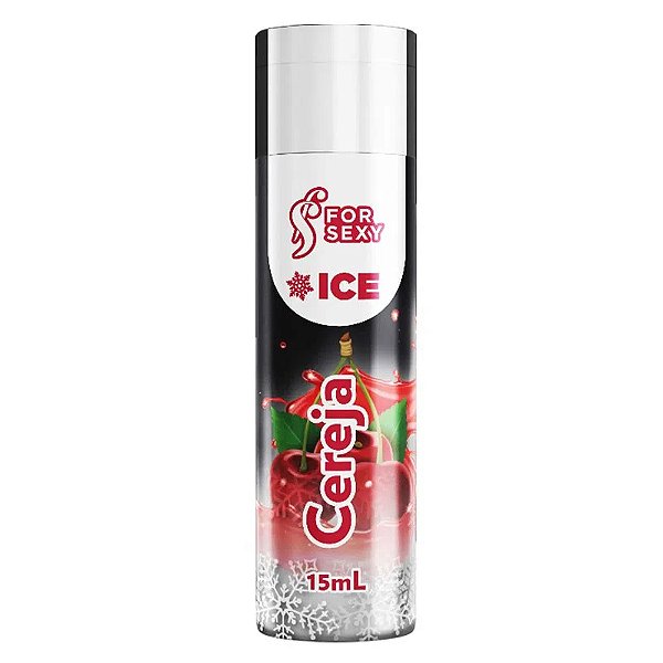 Gel Ice Beijável 15ml For Sexy - Cereja