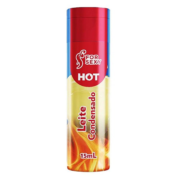 Gel Hot Beijável Para Massagem 15ml For Sexy - Leite Condensado
