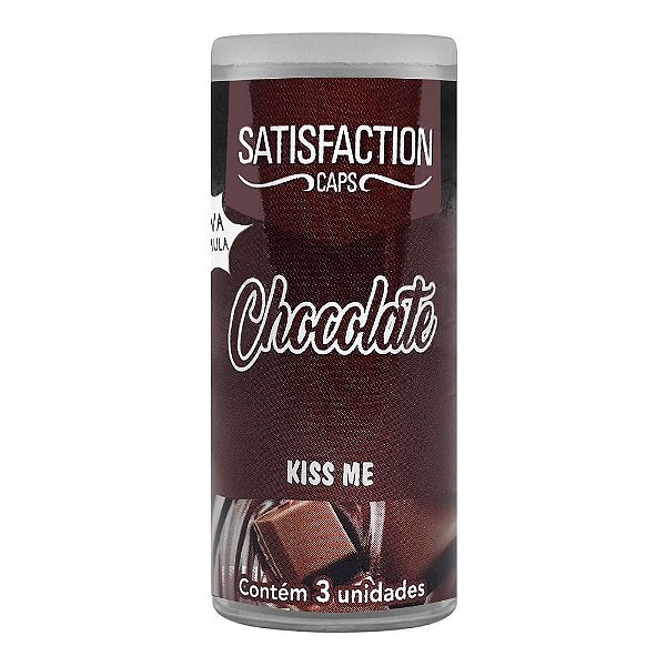 Bolinhas Beijáveis Kiss Me Satisfaction Caps - Chocolate