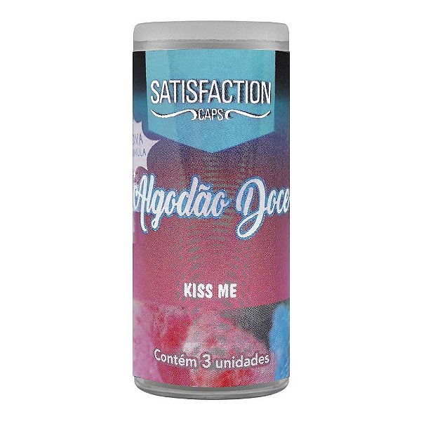 Bolinhas Beijáveis Kiss Me Satisfaction Caps - Algodão Doce