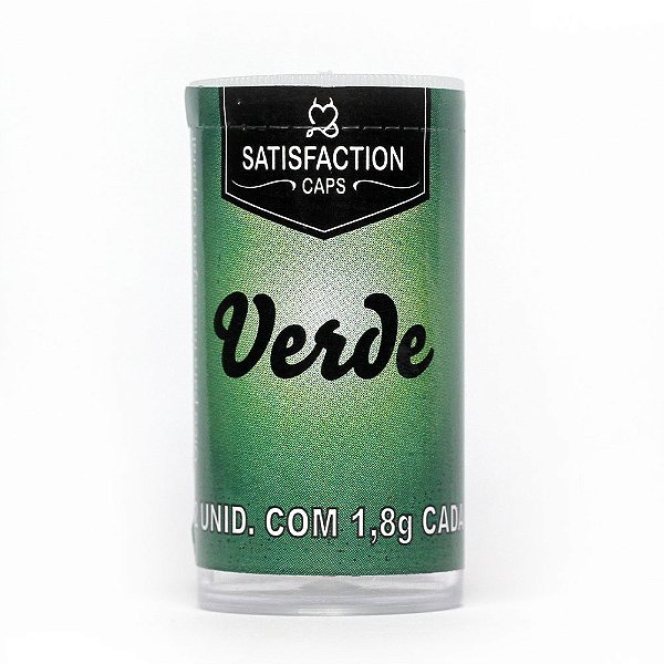 Bolinha Aromática Com 02 Uni Satisfaction Caps - Verde