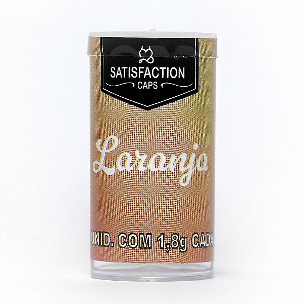 Bolinha Aromática Com 02 Uni Satisfaction Caps - Laranja