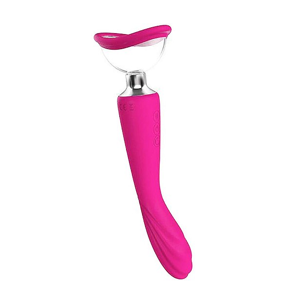 Vibrador De Ponto G E Clitóris Com Sucção Alon Sexy Import - Rosa