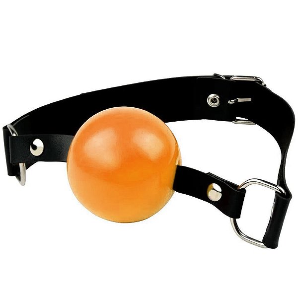 Mordaça Bola Com Alça Para Ajuste La Pimienta - Laranja