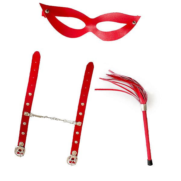 Kit Tiazinha Trio Simples Dominatrixxx - Vermelho