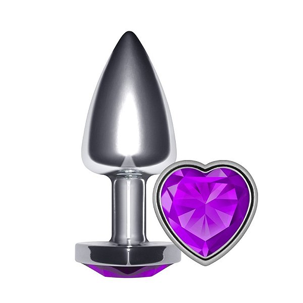 Plug Anal Coração Unique Silver La Pimienta - Lilas