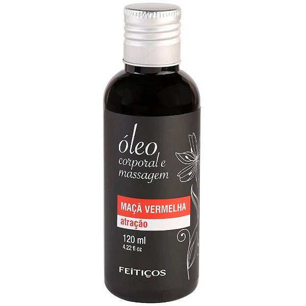 óleo Aromático Para Massagem 120ml Feitiços - Maçã Vermelha