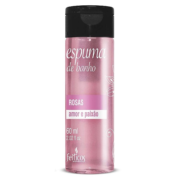 Espuma De Banho Aromática 60ml Feitiços - Rosa