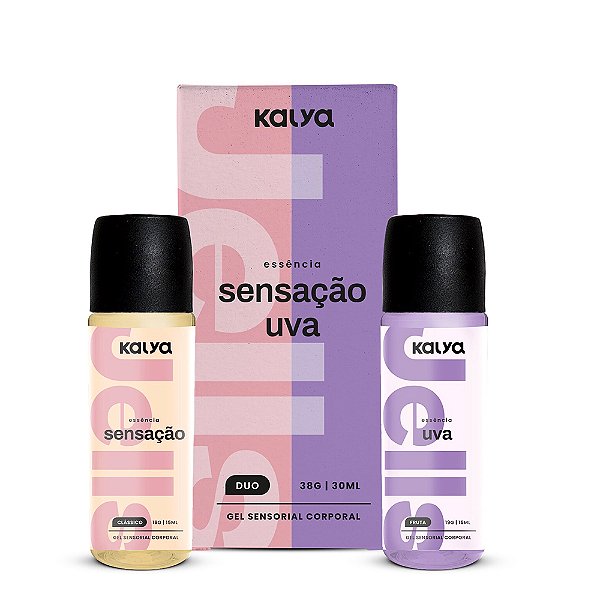 Jells Duo 15g Gel Hot Beijável Kalya - Sensação E Uva