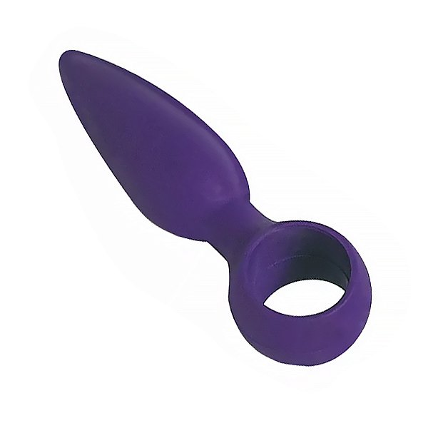 Plug Anal Cônico Em Tpe Diversão Ao Cubo - Roxo