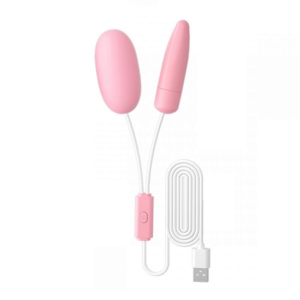 Cápsula Vibratória Usb Com 2 Bullets Com 12 Modos De Vibração Vip Mix