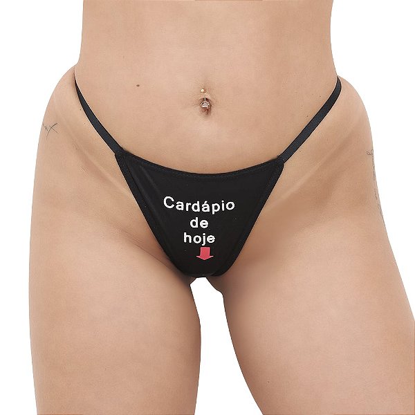 Calcinhas Personalizadas Com Frases Picantes Moda Apimentada - Cardápio De Hoje