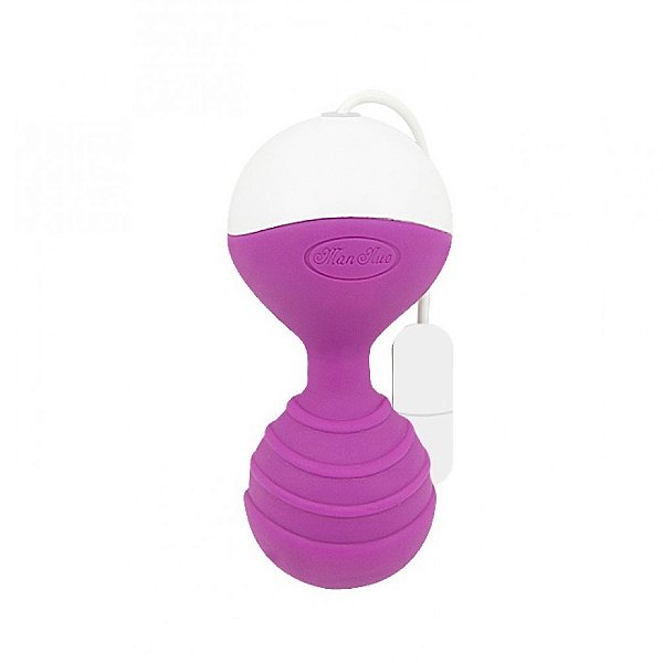 Bullet Para Pompoarismo Com 10 Modos De Vibrações Recarregável Vipmix - Roxo