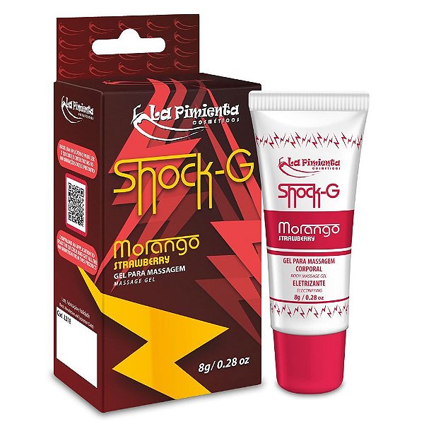 Shock G Excitante Unissex Bisnaga 8g La Pimienta - Morango
