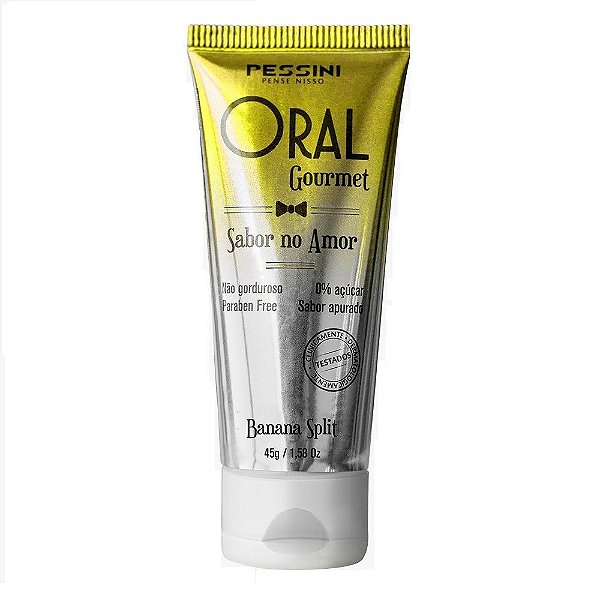 Oral Gourmet Gel Beijável Que Esquenta 35ml Pessini - Banana Split