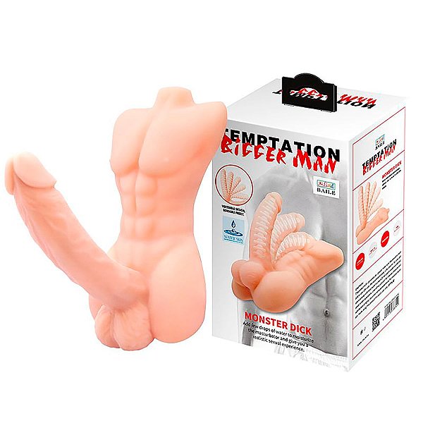 Masturbador Feminino Com Prótese Em Cyberskin Formato De Corpo - Bigger Man-baile Sexy Import
