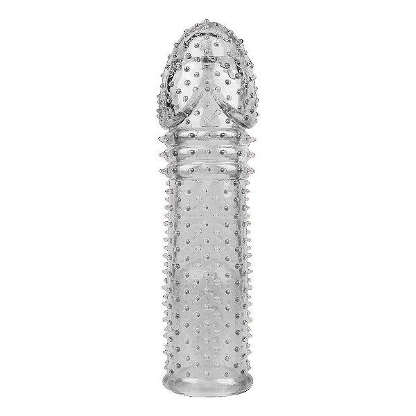 Capa Peniana Expansora Colors 14cm La Pimienta | loja fetiches Sex Shop - Transparente