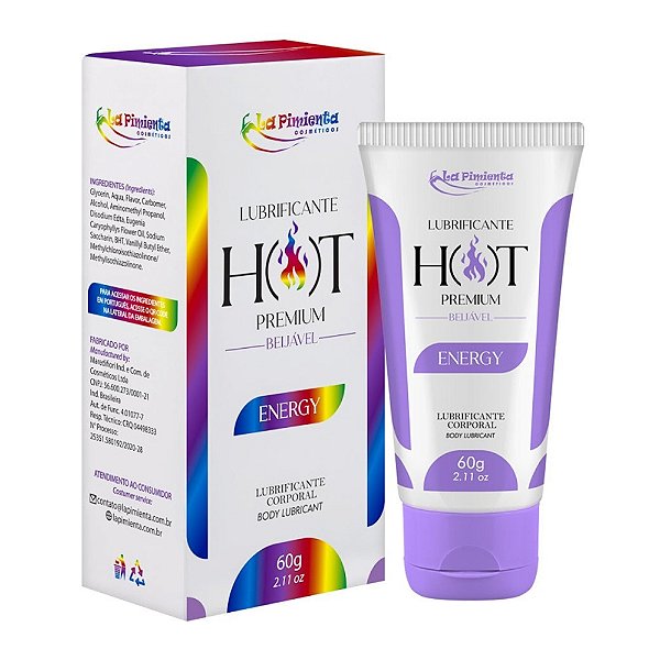 Lubrificante Hot Premium Beijável 60g La Pimienta - Energético