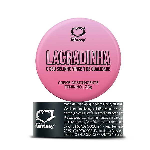 Lacradinha Adstringente Pomada 7,5g Sexy Fantasy