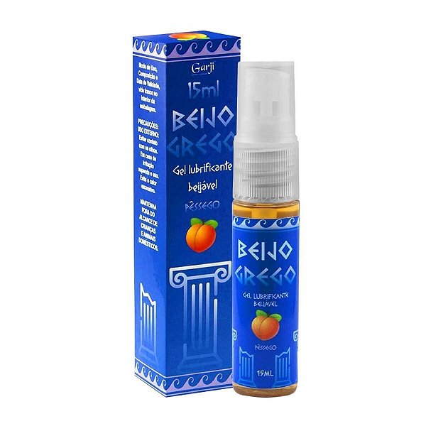 Beijo Grego Gel Lubrificante Anal Beijável De Pêssego 15ml Garji