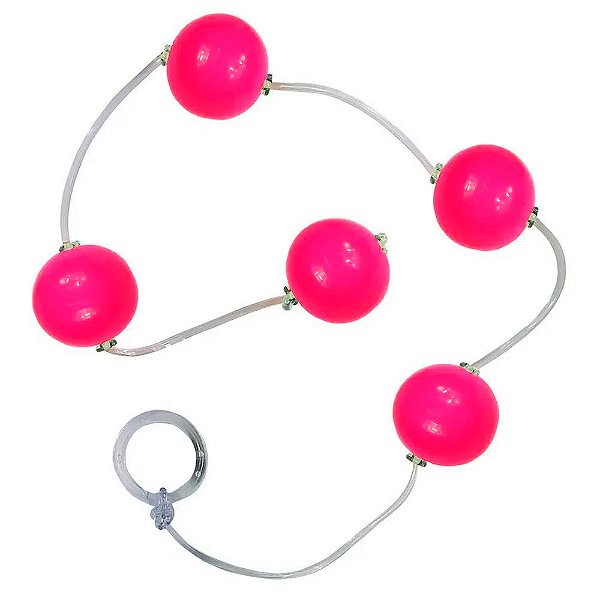 Bolinha Tailandesa G Em Acrílico Com Corda Em Silicone êxtase - Pink