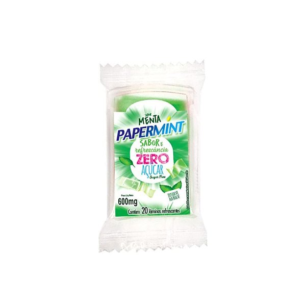 Lâminas Papermint Refrescantes 20 Unidades Danilla - Menta