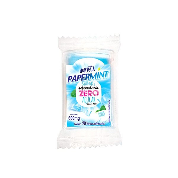 Lâminas Papermint Refrescantes 20 Unidades Danilla - Hortelã
