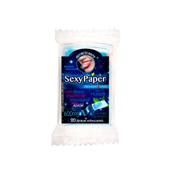 Lâminas Sexypaper Refrescantes 20 Unidades Danilla - Hortelã