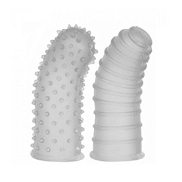 Capa De Dedo G-spot Com Estimuladores K Gel - Transparente