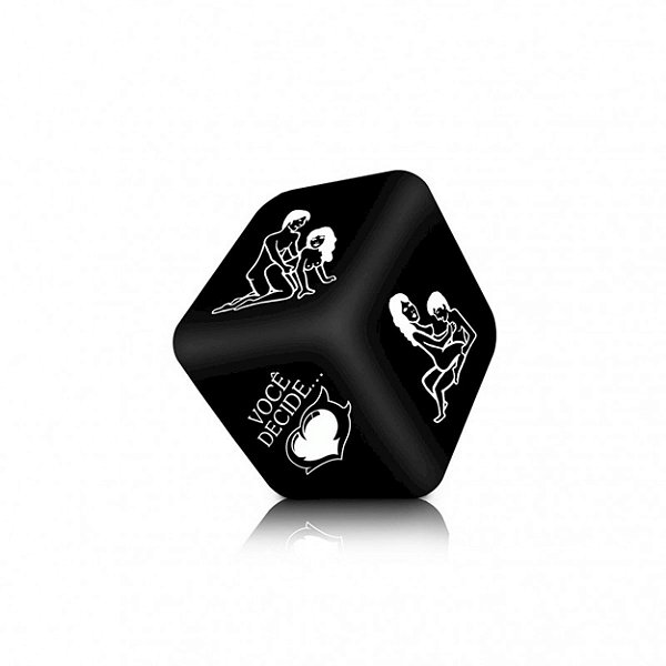 Jogo Hétero Preto Para Casal Com 1 Dado Erótico Sexy Fantasy - Preto