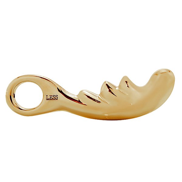 Massageador De Próstata Dourado Em Abs Linha Less Hard - Dourado