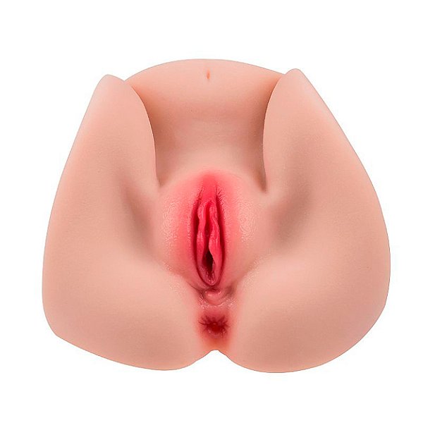 Masturbador Formato De Bunda Com Vagina E ânus Lady Realistic 2 Sexy Import - Bege