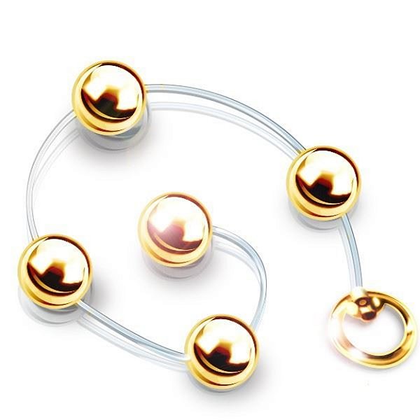 Bolinha Tailandesa Metal Colors Hard - Dourado
