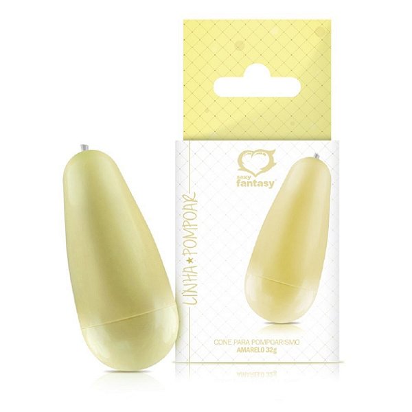 Cone Para Pompoarismo Amarelo 32gr Sexy Fantasy - Amarelo