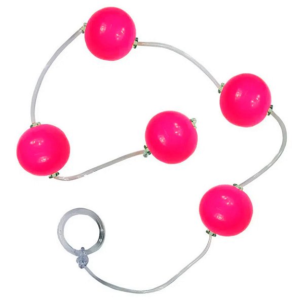 Bolinha Tailandesa G Em Acrílico Com Corda Em Silicone êxtase - Pink