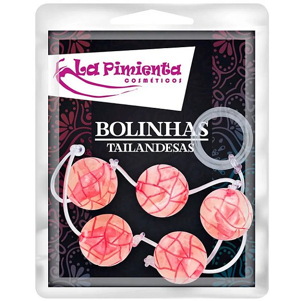 Bolinha Tailandesa Grande 24mm La Pimienta - Vermelho